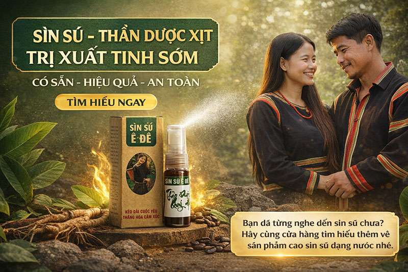 Chai xịt kéo dài thời gian Sìn Sú Ê Đê 5ml nhỏ gọn tiện dùng